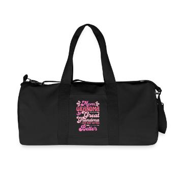 Oma Mama Geschenk Weihnachtsgeschenke Großmutter  - Recycelte Canvas-Sporttasche von Stanley/Stella - Schwarz - Vorne