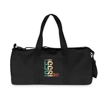 Décembre 1955 Vintage Rétro Cadeau d’Anniversaire - Sac de sport en toile recyclée Stanley/Stella - noir - Devant