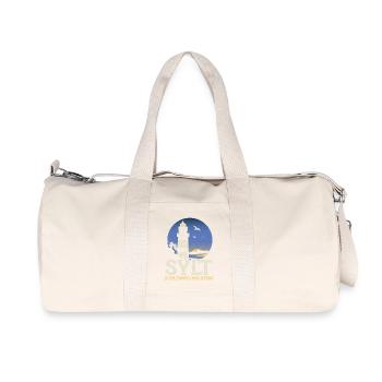 Vacances à la mer du Nord SYLT SCHLESWIG HOLSTEIN Fun - Sac de sport en toile recyclée Stanley/Stella - blanc naturel - Devant