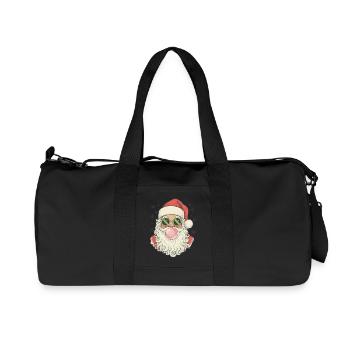 Gomme à mâcher du Père Noël - Sac de sport en toile recyclée Stanley/Stella - noir - Devant