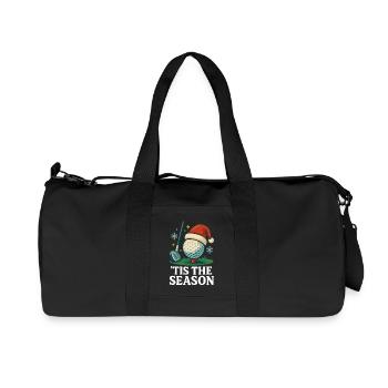 Tis The Season Golfing Holiday Fun - Recycled Canvas Sports Bag by Stanley/Stella - black - Front