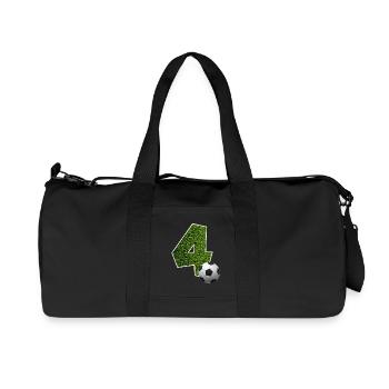 NON. 4 NUMÉRO 4 FOOTBALL 4E ANNIVERSAIRE - Sac de sport en toile recyclée Stanley/Stella - noir - Devant