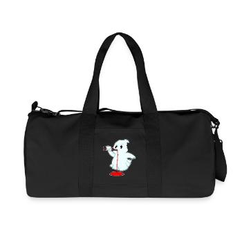 Geist Flasche Rotwein - Recycelte Canvas-Sporttasche von Stanley/Stella - Schwarz - Vorne