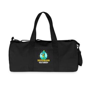 Seahorse passed swimming course child - Recycled Canvas Sports Bag by Stanley/Stella - black - Front