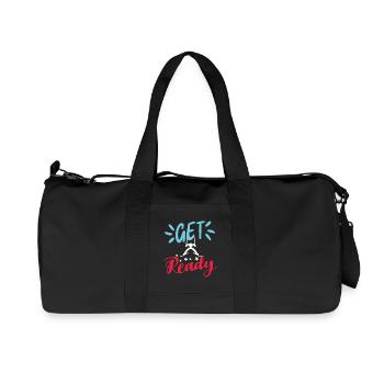 Bereit zum Skifahren  - Recycelte Canvas-Sporttasche von Stanley/Stella - Schwarz - Vorne