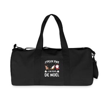J'peux Pas J'Ai Film de Noël Joyeux Noël - Sac de sport en toile recyclée Stanley/Stella - noir - Devant