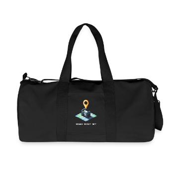 Spawn Point Set | Baby is here - Recycled Canvas Sports Bag by Stanley/Stella - black - Front