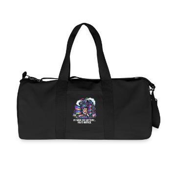 C’est drôle si je gagnais à la loterie, vous remarqueriez un yacht - Sac de sport en toile recyclée Stanley/Stella - noir - Devant
