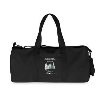 It's the Most Wonderful Time of the Year – Winter - Recycled Canvas Sports Bag by Stanley/Stella - black - Front