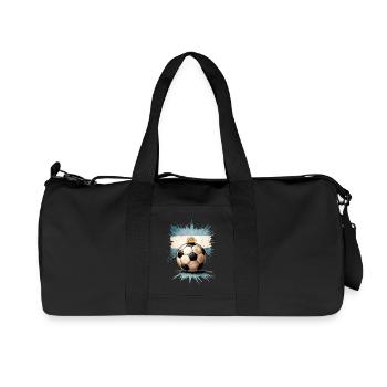 Argentina Football - Recycled Canvas Sports Bag by Stanley/Stella - black - Front