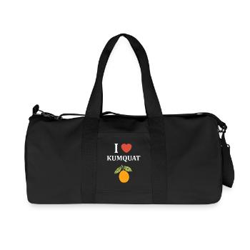 J'aime Kumquat et Agrumes - Sac de sport en toile recyclée Stanley/Stella - noir - Devant