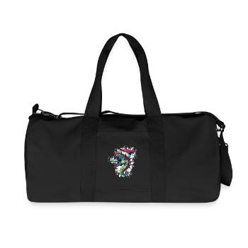 Seepferd Weihnachten Lustig - Recycelte Canvas-Sporttasche von Stanley/Stella - Schwarz - Vorne
