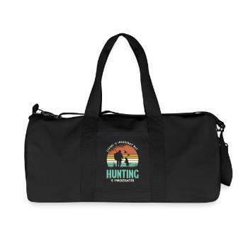 La chasse est importante - Sac de sport en toile recyclée Stanley/Stella - noir - Devant