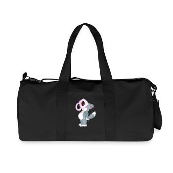 Cat Coffee Mug - Recycled Canvas Sports Bag by Stanley/Stella - black - Front