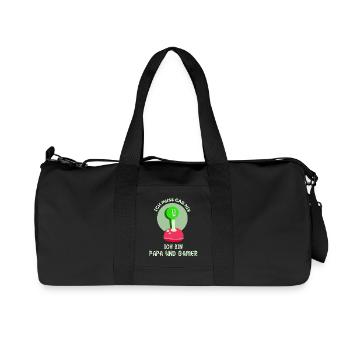 Father's Day Father Gamer Gaming Video Games Dad - Recycled Canvas Sports Bag by Stanley/Stella - black - Front