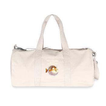 Mode poisson-globe actif : ne pas piquer | Jeu - Sac de sport en toile recyclée Stanley/Stella - blanc naturel - Devant