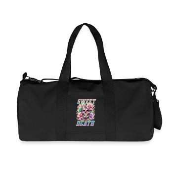 Fleurs Crâne Beauté Floraison - Sac de sport en toile recyclée Stanley/Stella - noir - Devant
