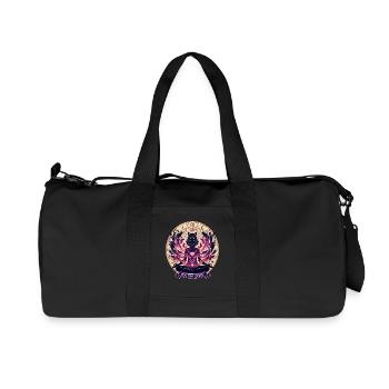 My Soul Purrs - Mystic Cat - Recycled Canvas Sports Bag by Stanley/Stella - black - Front