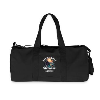 Canary Islands Cruise 2026 - Recycled Canvas Sports Bag by Stanley/Stella - black - Front