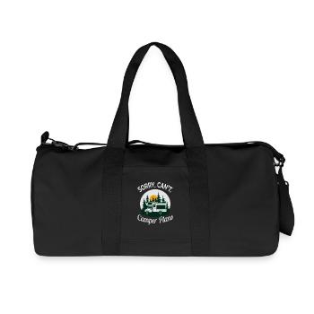 Désolé, je ne peux pas. Plans de camping-car – Funny Camping Design - Sac de sport en toile recyclée Stanley/Stella - noir - Devant