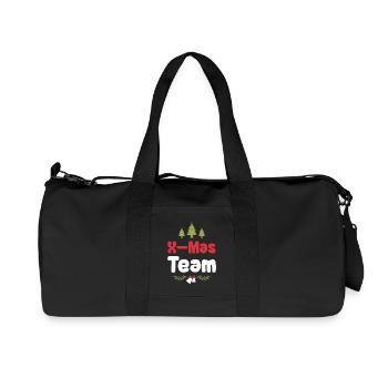 X-Mas Team - Recycelte Canvas-Sporttasche von Stanley/Stella - Schwarz - Vorne