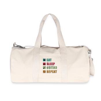 Eat Sleep Guitar Repeat - Sac de sport en toile recyclée Stanley/Stella - blanc naturel - Devant