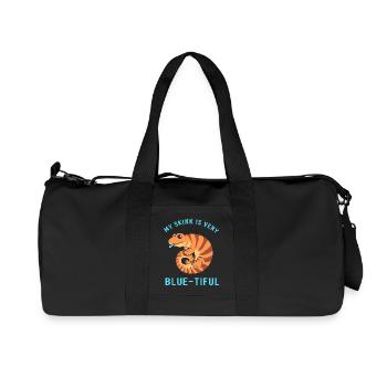 Eidechse Blau Zunge - Recycelte Canvas-Sporttasche von Stanley/Stella - Schwarz - Vorne