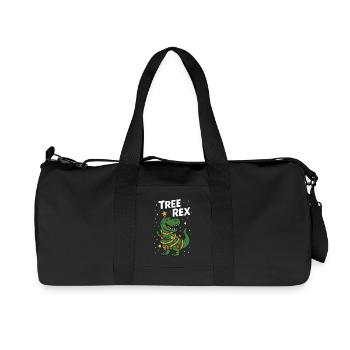 Baum Rex Lustige Weihnachten Dinosaurier Humor - Recycelte Canvas-Sporttasche von Stanley/Stella - Schwarz - Vorne