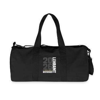 2nd State Examination in Teaching - Recycled Canvas Sports Bag by Stanley/Stella - black - Front