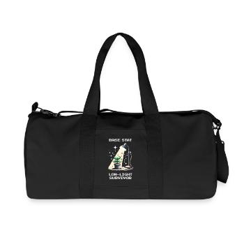 Low-Light Survivor | Plants Gamer Saying - Recycled Canvas Sports Bag by Stanley/Stella - black - Front