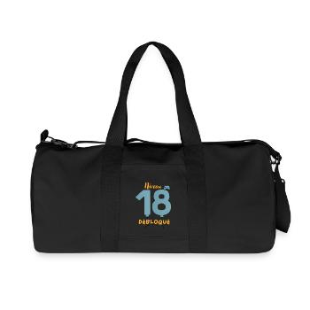 Niveau 18 Débloqué - Sac de sport en toile recyclée Stanley/Stella - noir - Devant