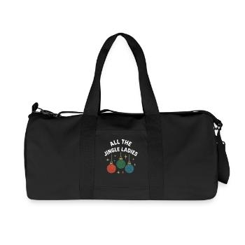 Alle The Jingle Ladies Christmas Fun Design - Recycelte Canvas-Sporttasche von Stanley/Stella - Schwarz - Vorne