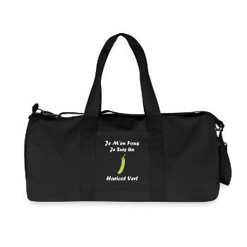 Französische Bohne - Recycelte Canvas-Sporttasche von Stanley/Stella - Schwarz - Vorne