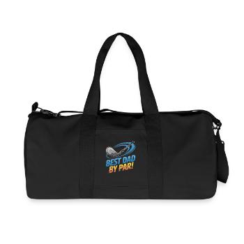 Best Dad on the Golf Course – Best Dad By Par - Recycled Canvas Sports Bag by Stanley/Stella - black - Front