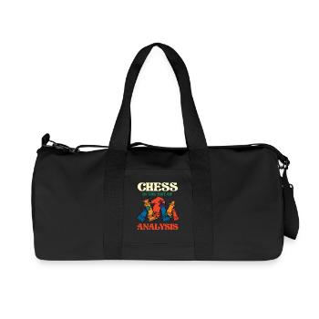 Chess is the art of analysis - Recycled Canvas Sports Bag by Stanley/Stella - black - Front