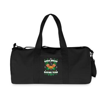 Funny Soda Bread Baking Team St Patricks  - Recycled Canvas Sports Bag by Stanley/Stella - black - Front