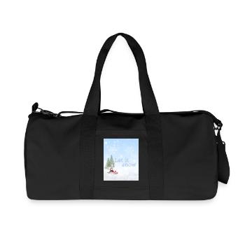 Let It Snow – Magischer Winter | Christmas Wonderl - Recycelte Canvas-Sporttasche von Stanley/Stella - Schwarz - Vorne