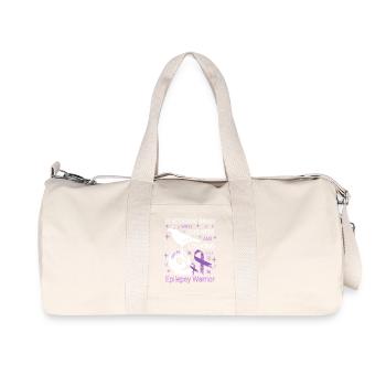 Electronic brain funny epilepsy saying - Recycled Canvas Sports Bag by Stanley/Stella - natural - Front