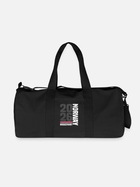 Norway Cruise 2026 - Recycled Canvas Sports Bag by Stanley/Stella - black