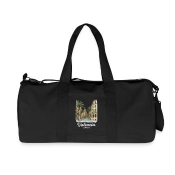Valencia - Recycled Canvas Sports Bag by Stanley/Stella - black - Front