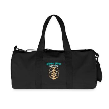 Vacances à la mer du Nord HEIMATHAFEN BÜSUM Fun - Sac de sport en toile recyclée Stanley/Stella - noir - Devant