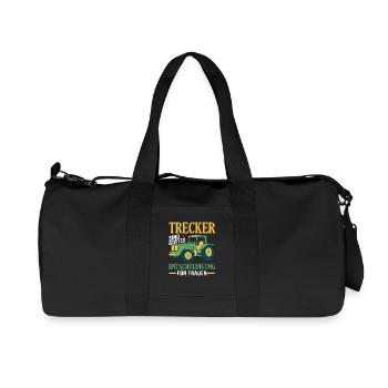 Traktorfahrer Hobby Bauer Traktor Männer Spruch - Recycelte Canvas-Sporttasche von Stanley/Stella - Schwarz - Vorne
