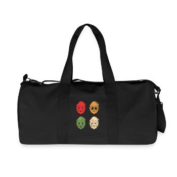 Santa Claus Christmas Tree Christmas - Recycled Canvas Sports Bag by Stanley/Stella - black - Front