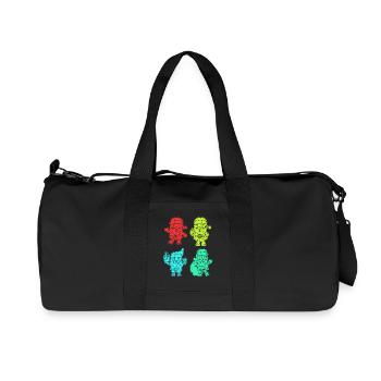 Weihnachtsmann Weihnachtsbaum Weihnachten - Recycelte Canvas-Sporttasche von Stanley/Stella - Schwarz - Vorne