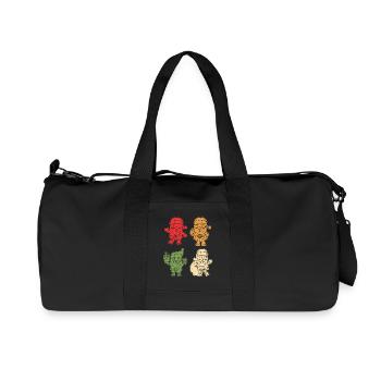 Santa Claus Christmas Tree Christmas - Recycled Canvas Sports Bag by Stanley/Stella - black - Front