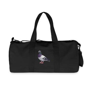 Tauben Taube - Recycelte Canvas-Sporttasche von Stanley/Stella - Schwarz - Vorne