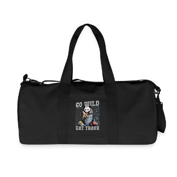 Funny Opossum - Recycled Canvas Sports Bag by Stanley/Stella - black - Front