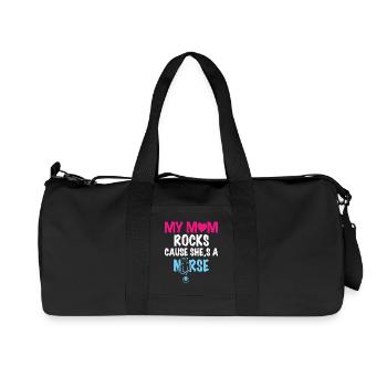 Nurse Mom - Recycled Canvas Sports Bag by Stanley/Stella - black - Front