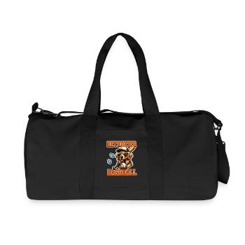 Équipe de baseball Golden Retriever - Sac de sport en toile recyclée Stanley/Stella - noir - Devant