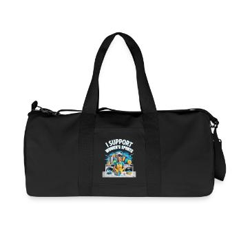 Je soutiens le bootleg inportable du sport féminin - Sac de sport en toile recyclée Stanley/Stella - noir - Devant